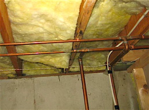 Can Pink Insulation Touch Hot Water Pipes